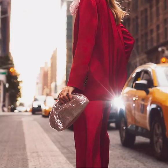 Ann Taylor Studio Collection sequin clutch bag new - Picture 2 of 4